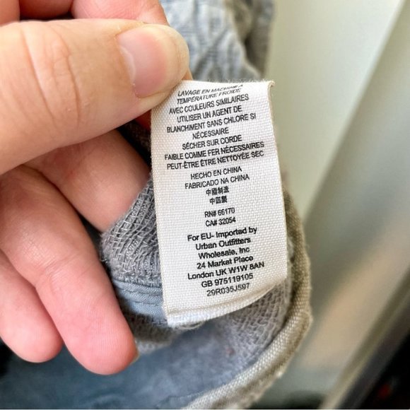 Free  People Chambray Moto Jacket Blue Denim Size Small - Picture 9 of 10